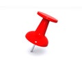 Red push pin Royalty Free Stock Photo