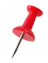 Red Push Pin Royalty Free Stock Photo