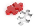 Red puzzle Royalty Free Stock Photo