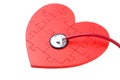 Red puzzle heart Royalty Free Stock Photo