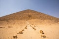 The Red pyramid of Dahshur in Giza, Egypt Royalty Free Stock Photo