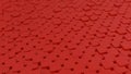Red quadrangles seamless technological background . Royalty Free Stock Photo