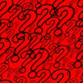 Red question Royalty Free Stock Photo