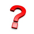 Red question mark Royalty Free Stock Photo