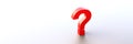 Red question mark background with empty space on left side Royalty Free Stock Photo
