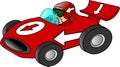 Red Race Car Royalty Free Stock Photo