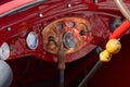 Racing classic car interior Royalty Free Stock Photo
