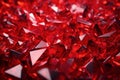 Red radiant crystal surface. Generate ai