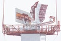 Red radio control tower at the airport Royalty Free Stock Photo