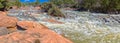 Red Rapids of Dry Beaver Creek in Sedona Arizona Royalty Free Stock Photo