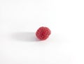 Red raspberries, white background. Vegetarian, diet food, photo Royalty Free Stock Photo