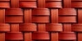 Red rattan wooden basket texture minimalism pattern seamless background Royalty Free Stock Photo