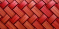 Red rattan wooden basket texture minimalism pattern seamless background Royalty Free Stock Photo