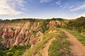 Red Ravine landscape- Rapa Rosie - Romania, Alba Iulia Royalty Free Stock Photo