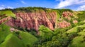 Red Ravine in Transylvania, Romania Royalty Free Stock Photo