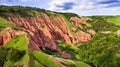 Red Ravine in Transylvania, Romania Royalty Free Stock Photo