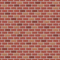 Red raw brick wall seamless pattern background vector illustration Royalty Free Stock Photo