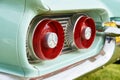 Red rear light of retro car Royalty Free Stock Photo