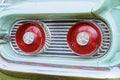 Red rear light of retro car Royalty Free Stock Photo