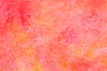 Red reased watercolor painted paper background texture Royalty Free Stock Photo