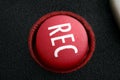 Red record button Royalty Free Stock Photo