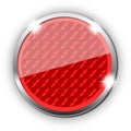 Red reflector, illustration white background Royalty Free Stock Photo