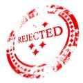 Red rejected stamp