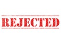 RED REJECTED STENCIL Royalty Free Stock Photo