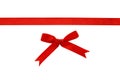 Red rep ribbon and bow