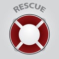 Red rescue circle eps10 Royalty Free Stock Photo