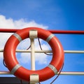 Red rescue ring Royalty Free Stock Photo