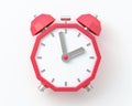 Retro alarm clock Old style 3d render