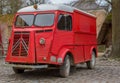 Red retro Camper Citroen HY78