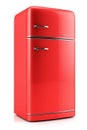 Red retro fridge