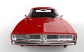 Red retro muscle car Royalty Free Stock Photo