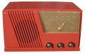 Red retro radio Royalty Free Stock Photo