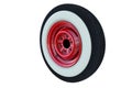 Red retro wheel. 3D render Royalty Free Stock Photo