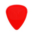 Red ribbed guitar plectrum Royalty Free Stock Photo