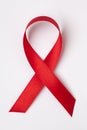 red ribbon aids awareness Royalty Free Stock Photo