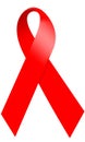 Red Ribbon AIDS awareness Royalty Free Stock Photo