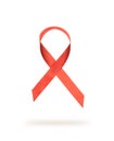 Red ribbon as symbol World AIDS Day