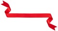 Red ribbon banner Royalty Free Stock Photo