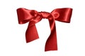 Red ribbon bow