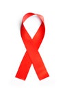 Red ribbon bow Royalty Free Stock Photo