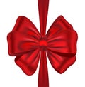Red ribbon bow Royalty Free Stock Photo