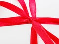 Red ribbon bows are used as gifts Royalty Free Stock Photo