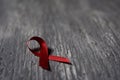 Red ribbon for the fight against AIDS