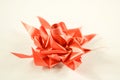 Red ribbon flower