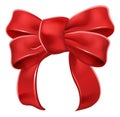 Red Ribbon Gift Bow Royalty Free Stock Photo