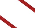 Red ribbon with glitter Royalty Free Stock Photo